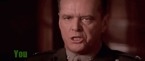 You Can't Handle The Truth Fierce Jack Nicholson GIF