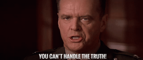 You Can't Handle The Truth Screaming Jack Nicholson GIF