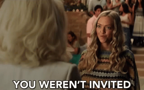 You Cant Sit With Us You Weren't Invited GIF