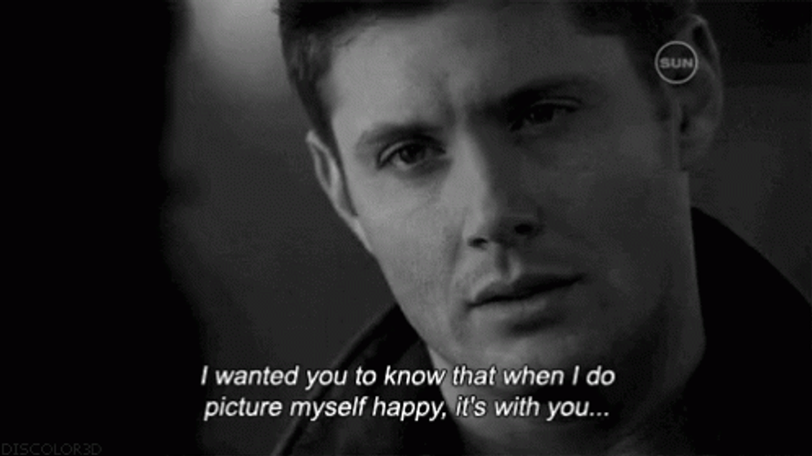 You Complete Me Dean Winchester Happy With You GIF