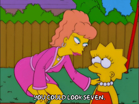 You Could Look 7 Lisa And Amber Simpsons GIF