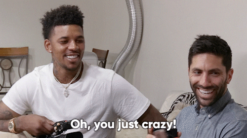 You Crazy Nick Young And Kevin Hart GIF