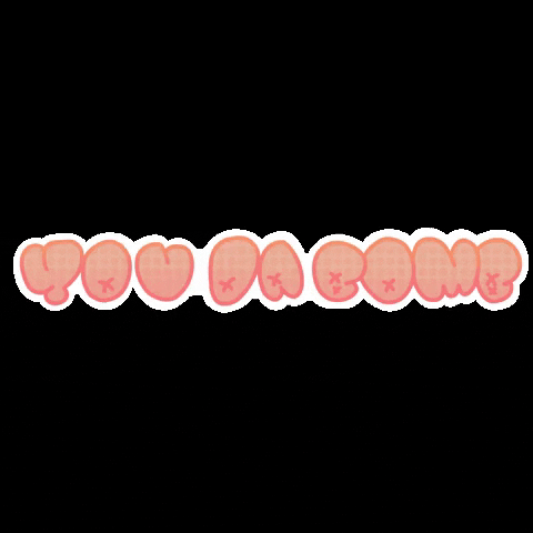 You Da Bomb Pink Bubble Text GIF