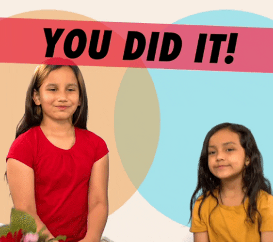You Did It! Flowers GIF