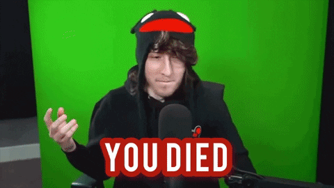 You Died Falling Off Chair GIF