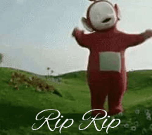 You Died Rip Teletubbies Dead GIF