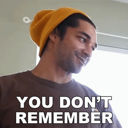 You Dont Remember Wil Dasovich GIF