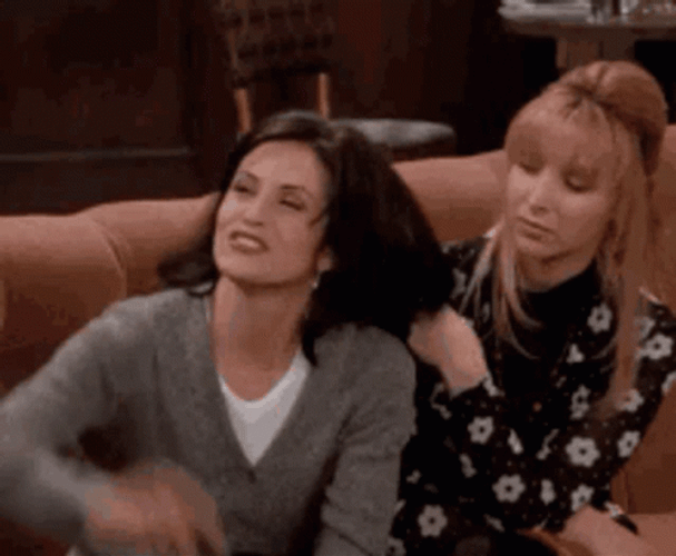 You Go Girl Courteney Cox And Lisa Kudrow GIF