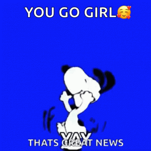 You Go Girl Snoopy Dancing GIF