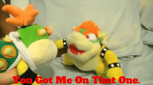You Got Me Bowser Puppet Super Mario GIF