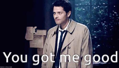 You Got Me Castiel Supernatural GIF