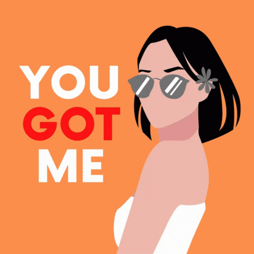 You Got Me Cartoon Lady Mobile Art GIF