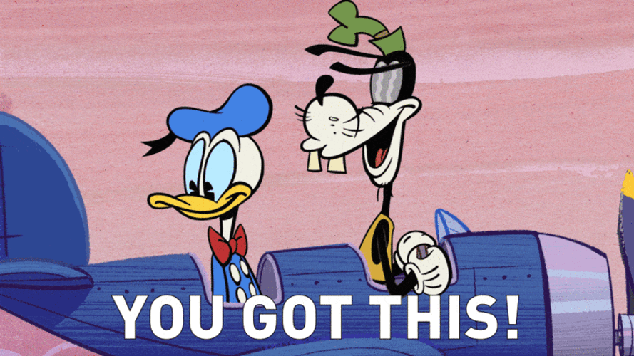 You Got This Donald And Goofy GIF