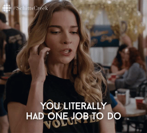 You Had One Job Schitts Creek Alexis Rose GIF