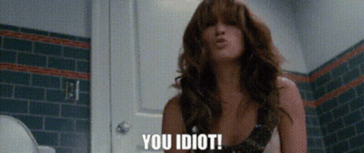 You Idiot Scream Girl GIF