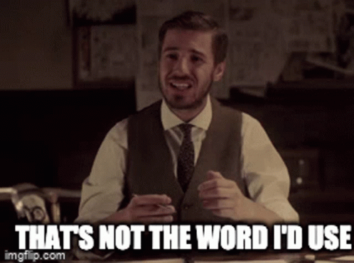 You Keep Using That Word Worried Man In Suit GIF