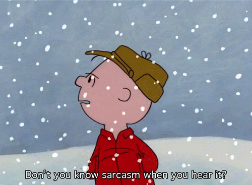 You Know Sarcasm Happy Thanksgiving Charlie Brown GIF