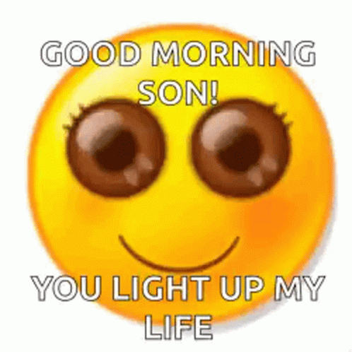 You Light Up My Life Good Morning Emoji GIF