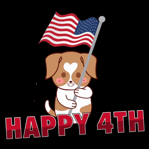You Look Like The 4th Of July Cartoon Dog GIF