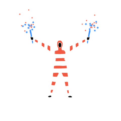 You Look Like The 4th Of July Stickman Fireworks GIF