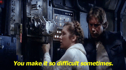 You Make It So Hard Princess Leia GIF