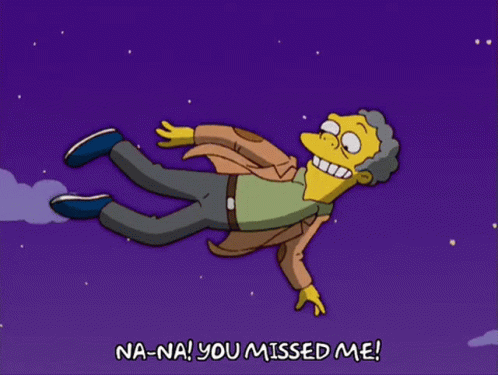 You Missed Moe Szyslak Flying GIF