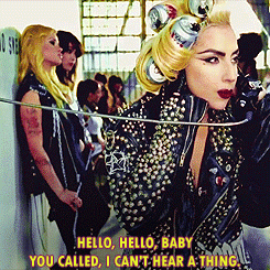 You Rang Lady Gaga On The Telephone GIF