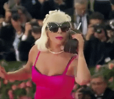 You Rang Lady Gaga Talking On Big Phone GIF
