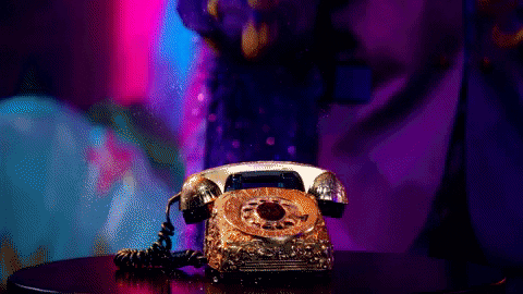 You Rang Mascot Picking Up The Telephone GIF