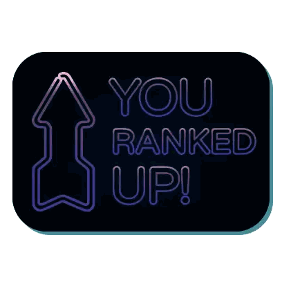 You Ranked Up Neon Sign