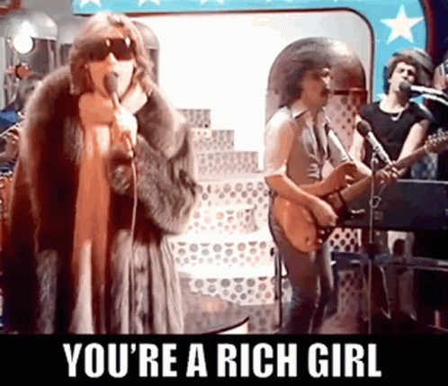 You're A Rich Girl Band Performing GIF