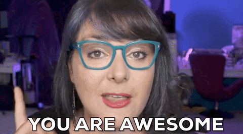You're Awesome Encouraging Girl GIF