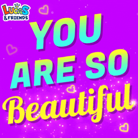 You Re Beautiful Text Animation GIF