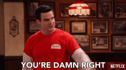 You're Damn Right Intense Guy Pointing GIF