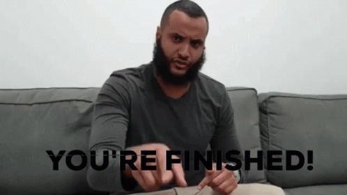 You're Finished Mohamed Hijab GIF