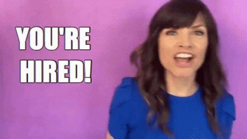 You're Hired Congratulations On Your New Job GIF