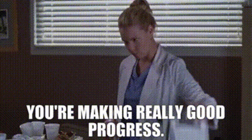 You're Making Really Good Progress GIF