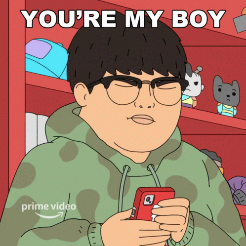 You're My Cartoon Boy Blue GIF