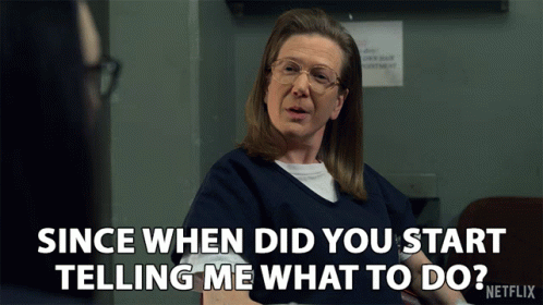 You're Not My Supervisor Carol Denning GIF