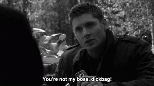 You're Not My Supervisor Jensen Ackles GIF