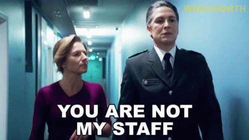 You're Not My Supervisor Woman GIF