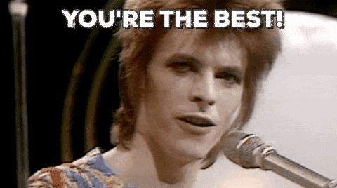 You're Simply The Best David Bowie GIF