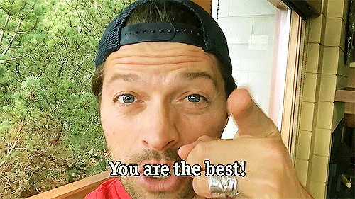 You're Simply The Best Misha Collins GIF