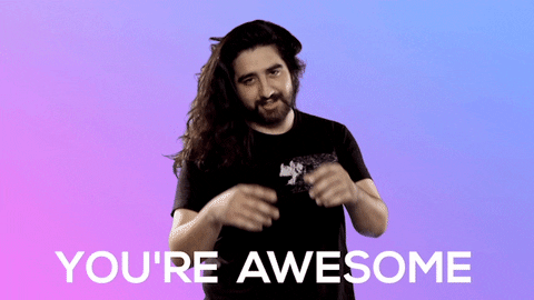 You're Simply The Best Pointing Man GIF