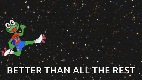 You're Simply The Best Rolling Skate Pepe GIF