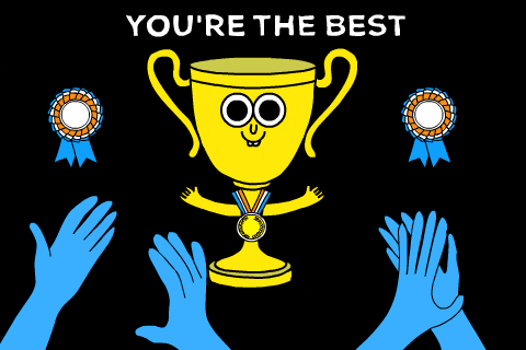 You're Simply The Best Trophy Award GIF
