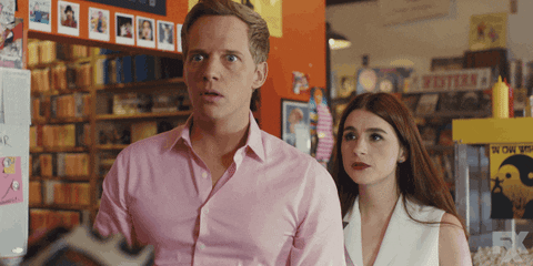 You're The Worst Jimmy Gretchen Shocked GIF