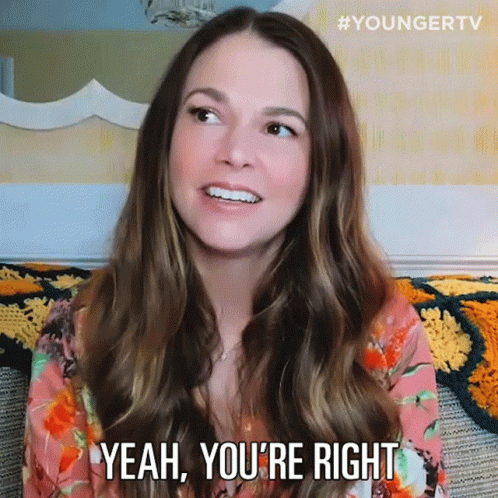 You Right Liza Miller Slightly Nodding GIF