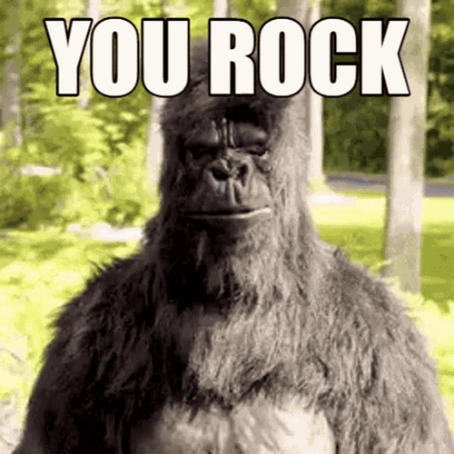 You Rock Gorilla GIF