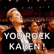 You Rock Karen Meryl Streep GIF